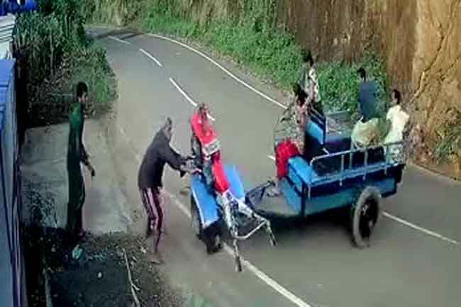 Out-of-control tractor falls off cliff, injuring woman and child