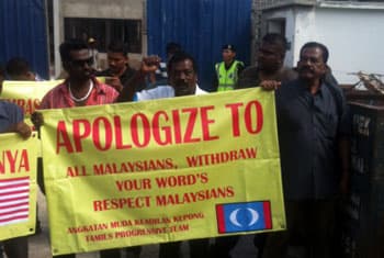 Protests against alleged comment by Lankan dept. HC in Malaysia