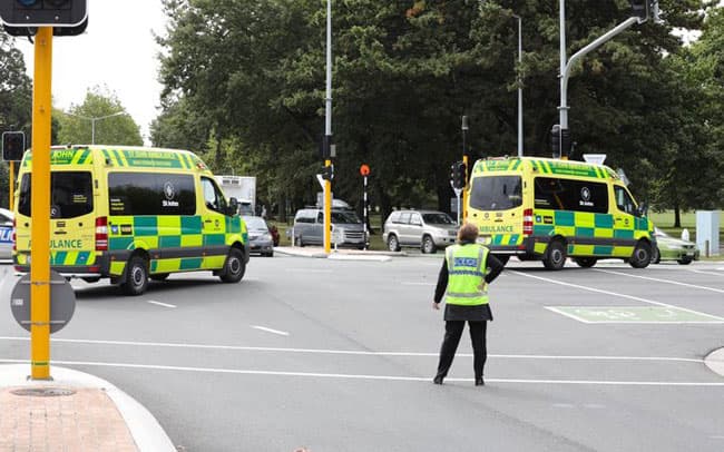 Police respond to two mass shootings inside Christchurch mosques