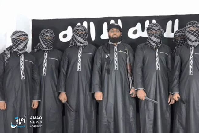ISIS release picture of Sri Lanka bombings ‘mastermind’ and seven attackers