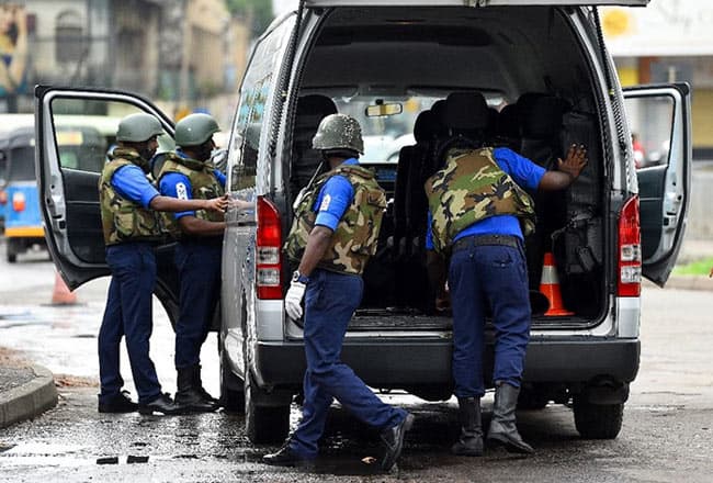 More military uniforms, weapons and suspects seized