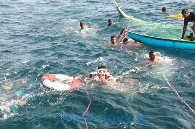 Navy rescues 10 fishermen distressed at sea