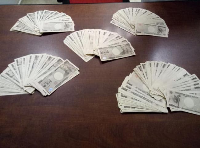 Japanese caught with undeclared stock of Yen worth over Rs 8.1 mn