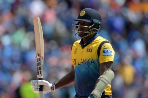 Mathews ton lifts Sri Lanka to 264-7 against India
