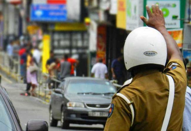 Heavy traffic in Battaramulla over protest