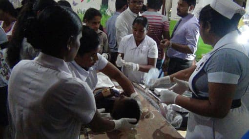 Bus topples off precipice; 4 adults, 28 children injured
