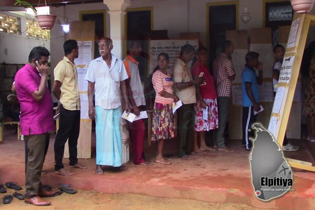 Over 40% voter turnout at Elpitiya PS poll