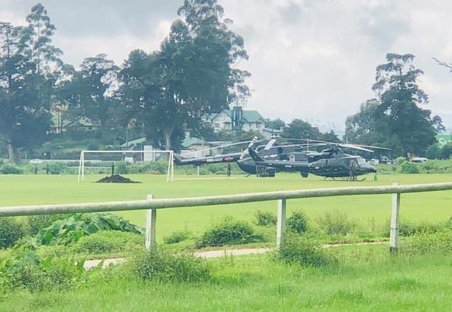 TISL questions use of SLAF helicopters to transport politicians to campaign rallies