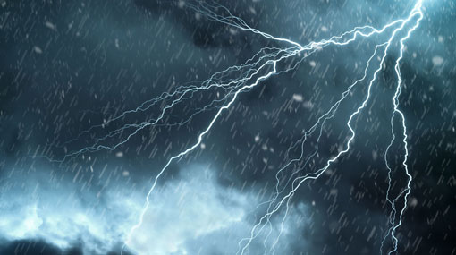 Severe lightning warning for several districts