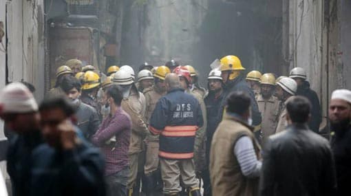 43 dead in fire at luggage manufacturing factory in Delhi