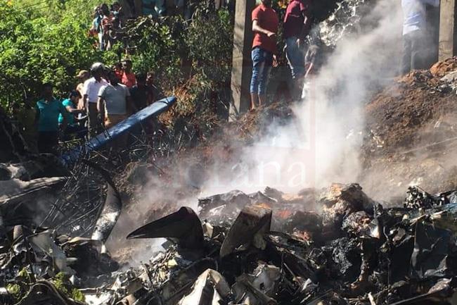 Four air force personnel killed in aircraft crash at Haputale
