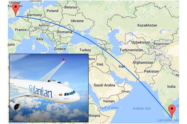 SriLankan reroutes Colombo-London flights to avoid Iran, Iraq airspace
