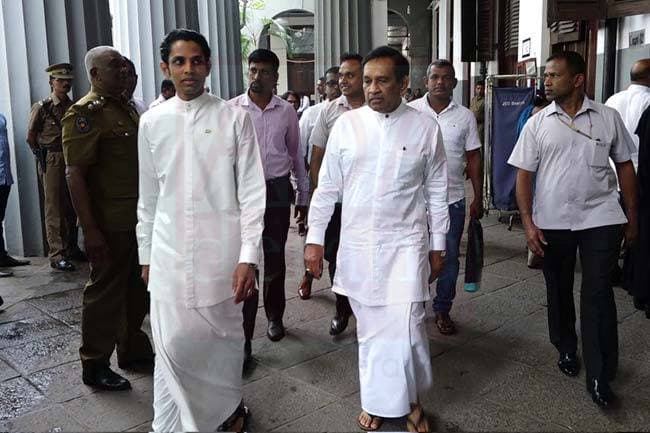 Rajitha arrives at Colombo HC