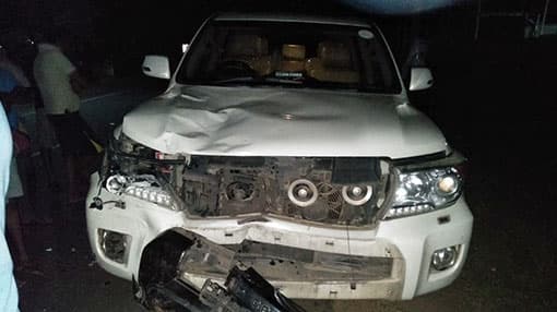One dead, two critical after Minister’s vehicle hits motorcycle