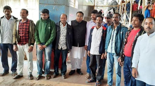 Eleven Indian workers stranded in Sri Lanka return home