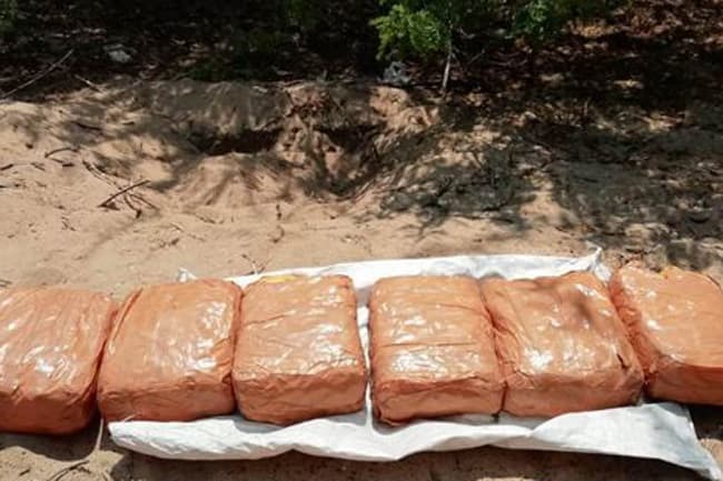 Navy recovers Kerala Cannabis haul from Mannar