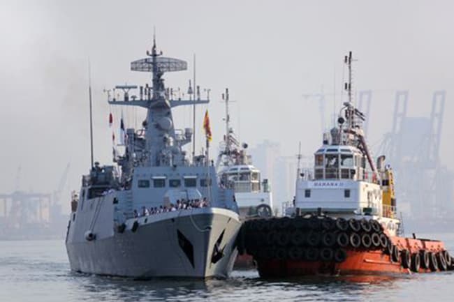 Bangladesh naval ship on goodwill visit to Sri Lanka