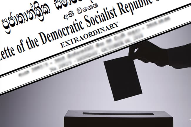 Four extraordinary gazettes on General Election published