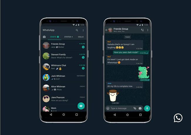 WhatsApp rolls out dark mode