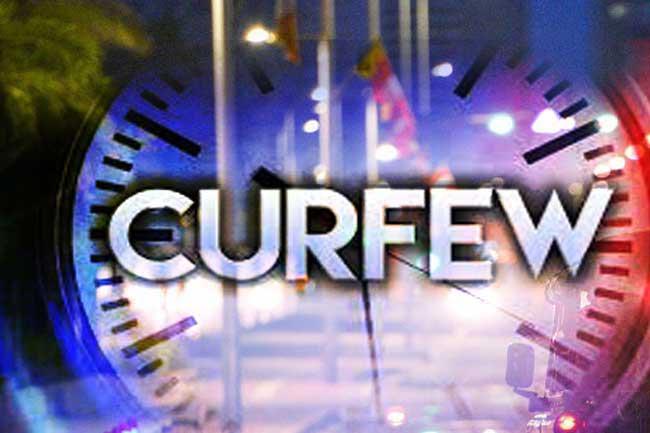 Updated scheduled for curfew announced