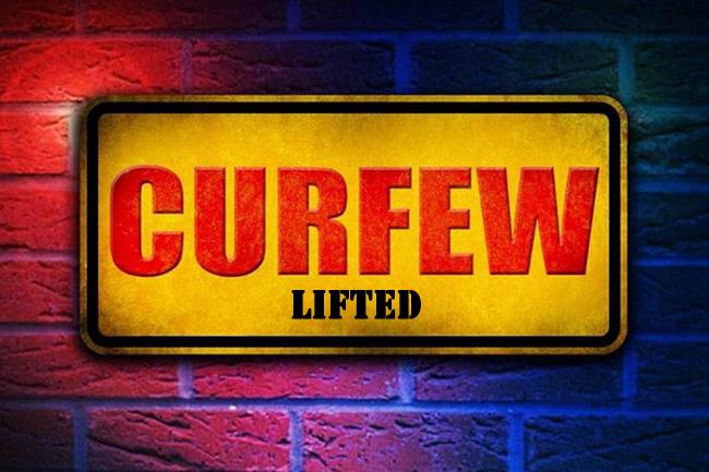 Curfew in 19 districts temporarily lifted