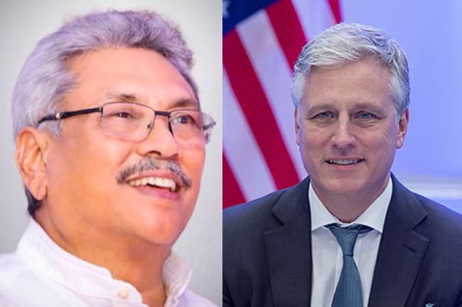 President & US National Security Advisor discuss COVID-19 response efforts