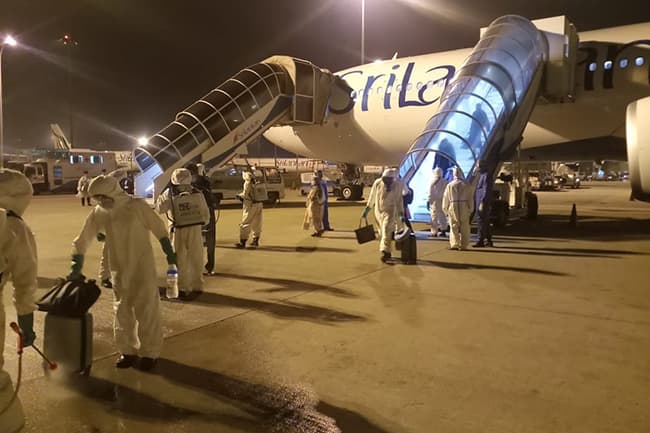 More than 250 Sri Lankans repatriated from Myanmar, Japan