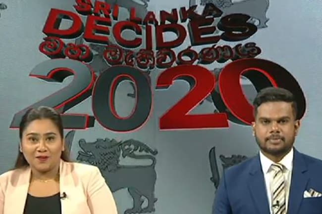 Ada Derana election broadcast ‘Sri Lanka Decides’ in progress