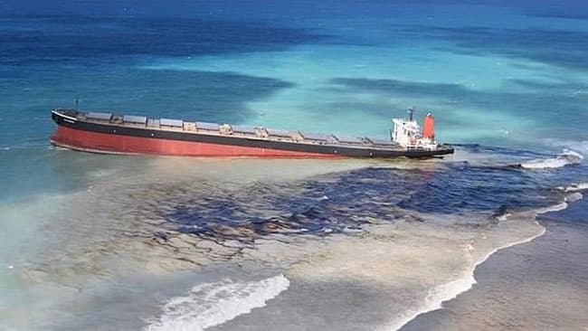 Mauritius arrests Indian captain and his Sri Lankan deputy for oil spill