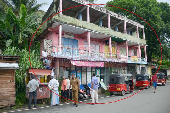 Three-story building in Hemmathagama closed off over safety risks