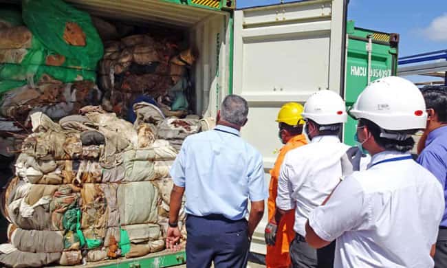 Sri Lanka returns illegal waste to Britain