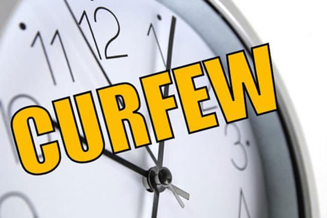 Police curfew in Veyangoda