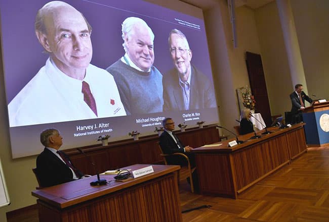 Nobel Prize for Medicine awarded for Hepatitis C discovery