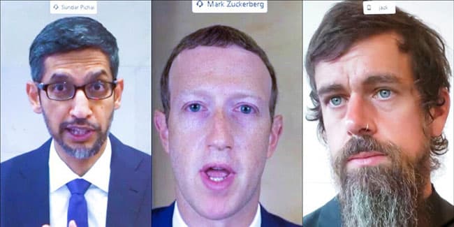 US senators spar with Big Tech over legal immunity, politics