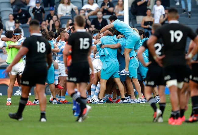 Argentina down All Blacks for first time in historic Tri-Nations upset