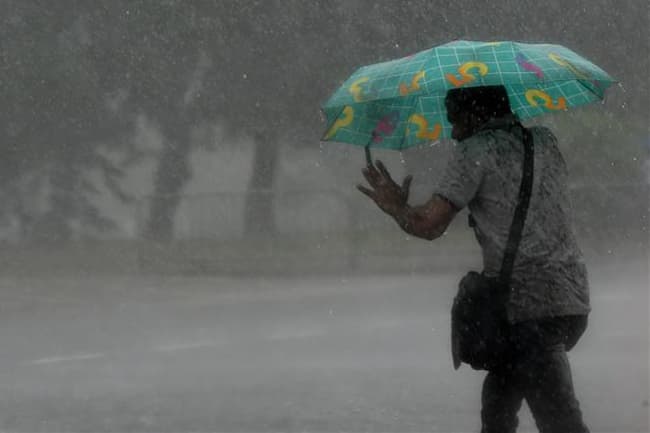 Heavy rainfall above 100mm in northern parts of the island