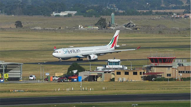 SriLankan Airlines: first international flight since July lands in Melbourne