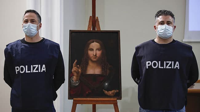 Police recover 500-year-old stolen copy of Da Vinci’s ‘Salvator Mundi’