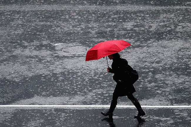 Showers or thundershowers expected in some areas after 2pm