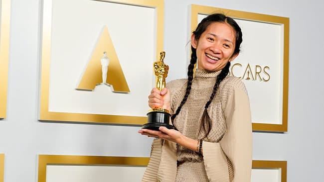 ‘Nomadland’ wins best picture at Oscars, Hopkins wins over Chadwick Boseman