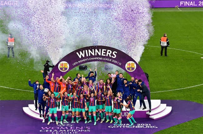 Barcelona beats Chelsea to win Women’s Champions League final