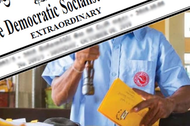 Special gazette declares postal operations an essential service