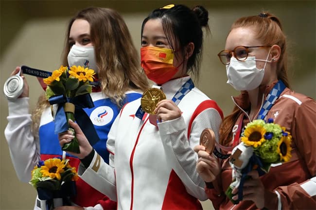 China shooter Yang Qian wins first gold in Tokyo Olympics