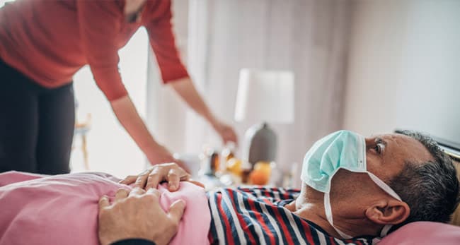 Integrated homecare program for asymptomatic patients from Monday