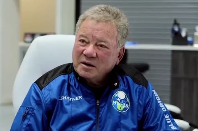 Star Trek’s William Shatner blasts into space on Blue Origin rocket