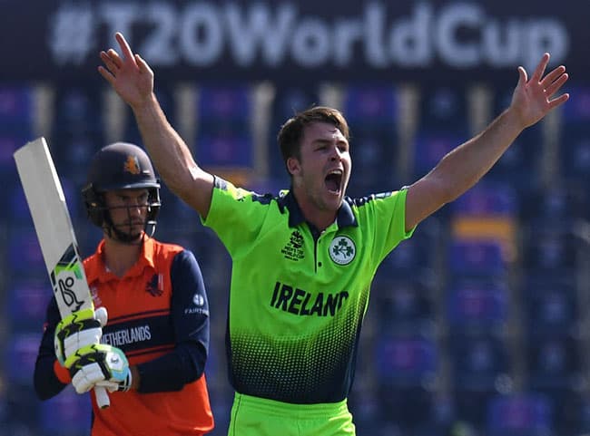 Campher grabs 4 in 4 balls as Ireland beats Netherlands