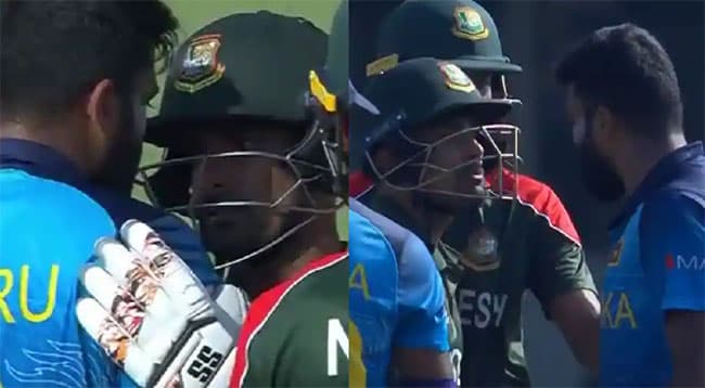 Lahiru Kumara and Liton Das fined over heated argument