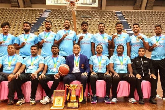 Sri Lanka basketball team finishes runners-up at SABA Championship