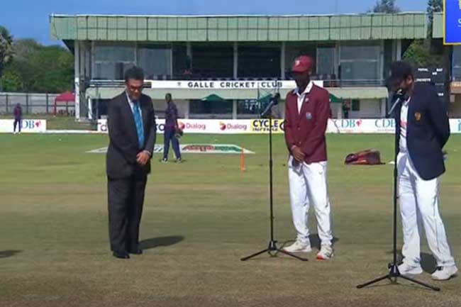 Sri Lanka bat first against West Indies