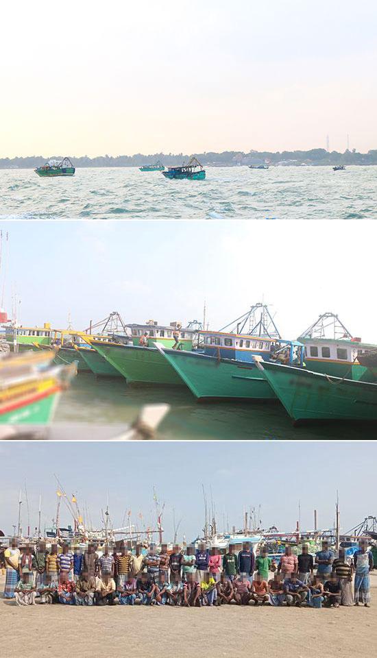 43 Indian fishermen arrested for poaching in Sri Lankan waters